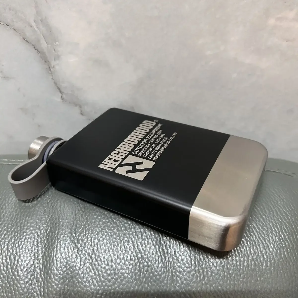 NBHD Mini Stainless Steel Hip Flask, Durable Shock‑Resistant Pressure‑Proof Portable Alcohol Bottle for Outdoor Travel Camping