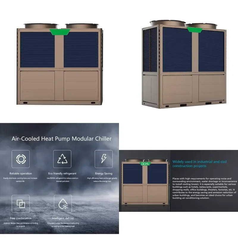 AP01 Industrial Air Conditioner Water Chiller Air Cooled Modular Chiller for 65 KW 130 KW