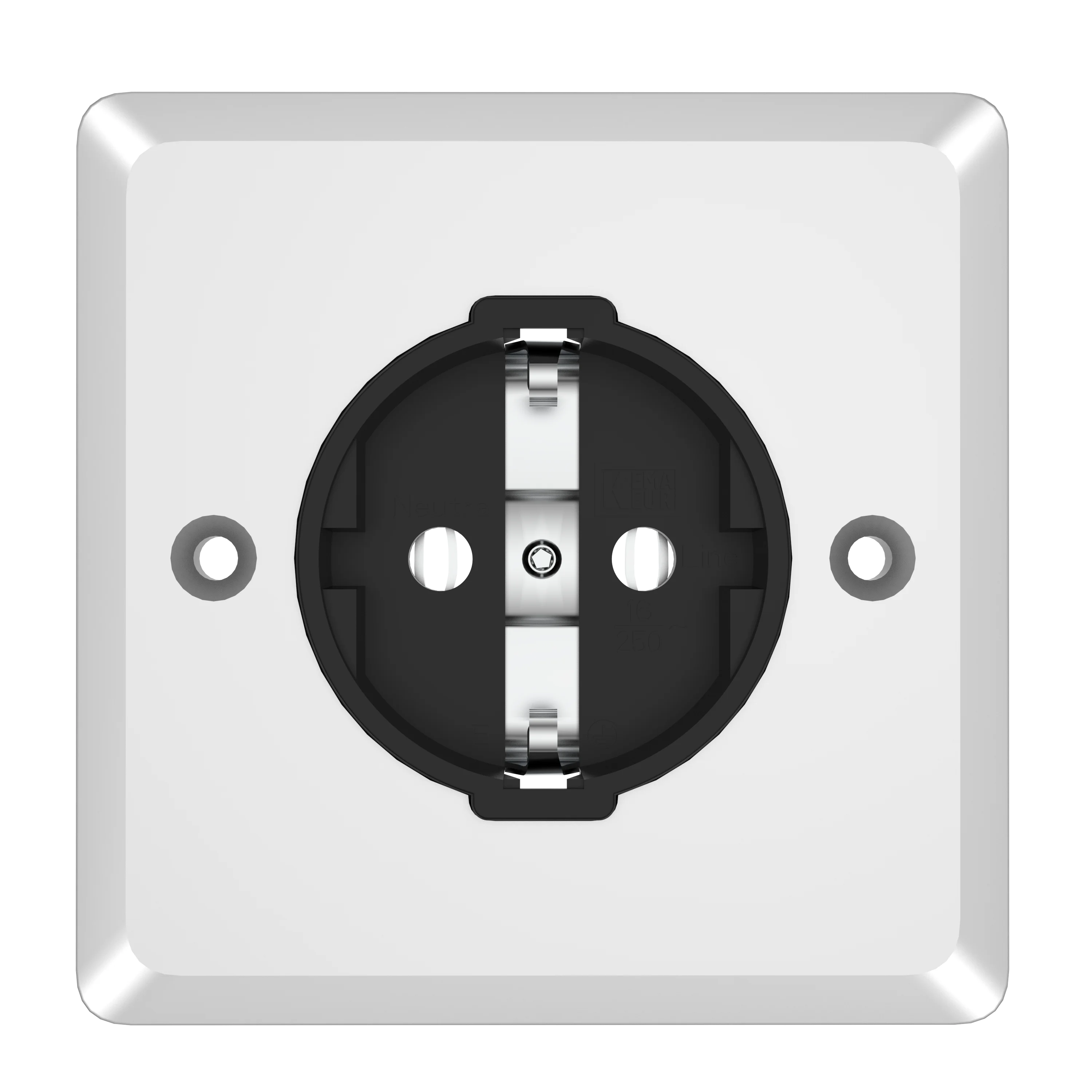 1 Stück Audiocrast Steckdosen-Wandplatte 250V 16A Rhodium-beschichtete Schuko-Steckdosen Schuko Elektrisch Europäisch Deutsch – Detail 5