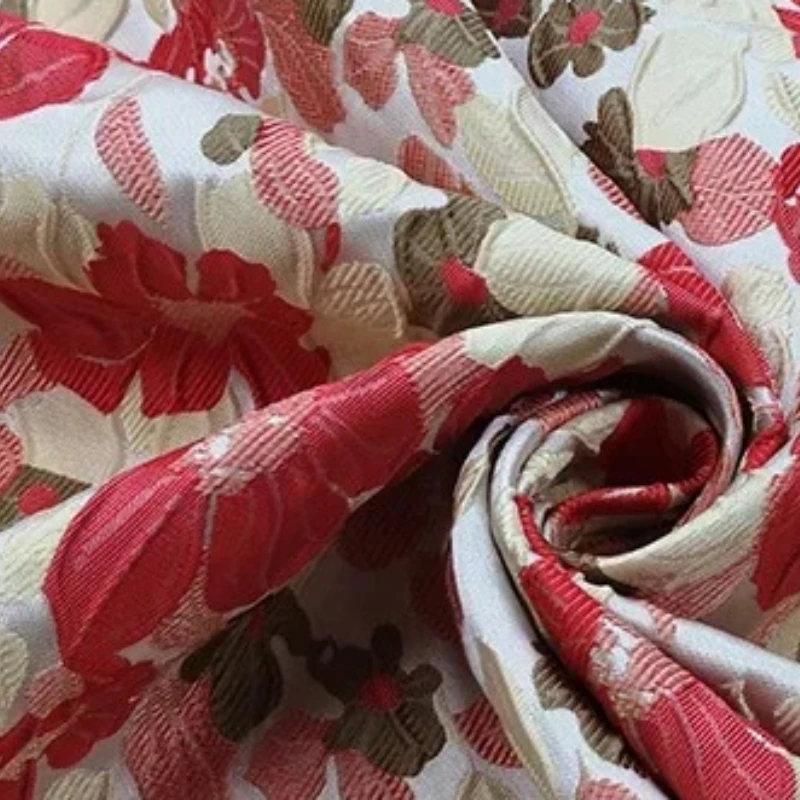 Brocade Jacquard Fabric Small Fragrant Dress Spring Summer Clothing Cloth European Brand Fashion Design Sew Wholesale Material