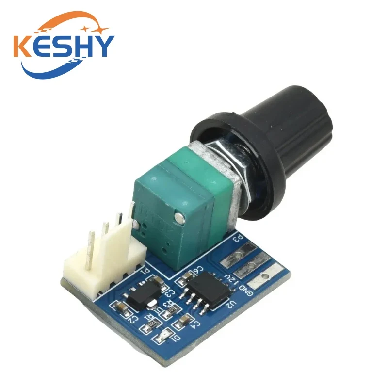 Fan Governor PWM Speed Controller 12V Single Channel 4 Pin Low Power Mute for Computer Case Fans