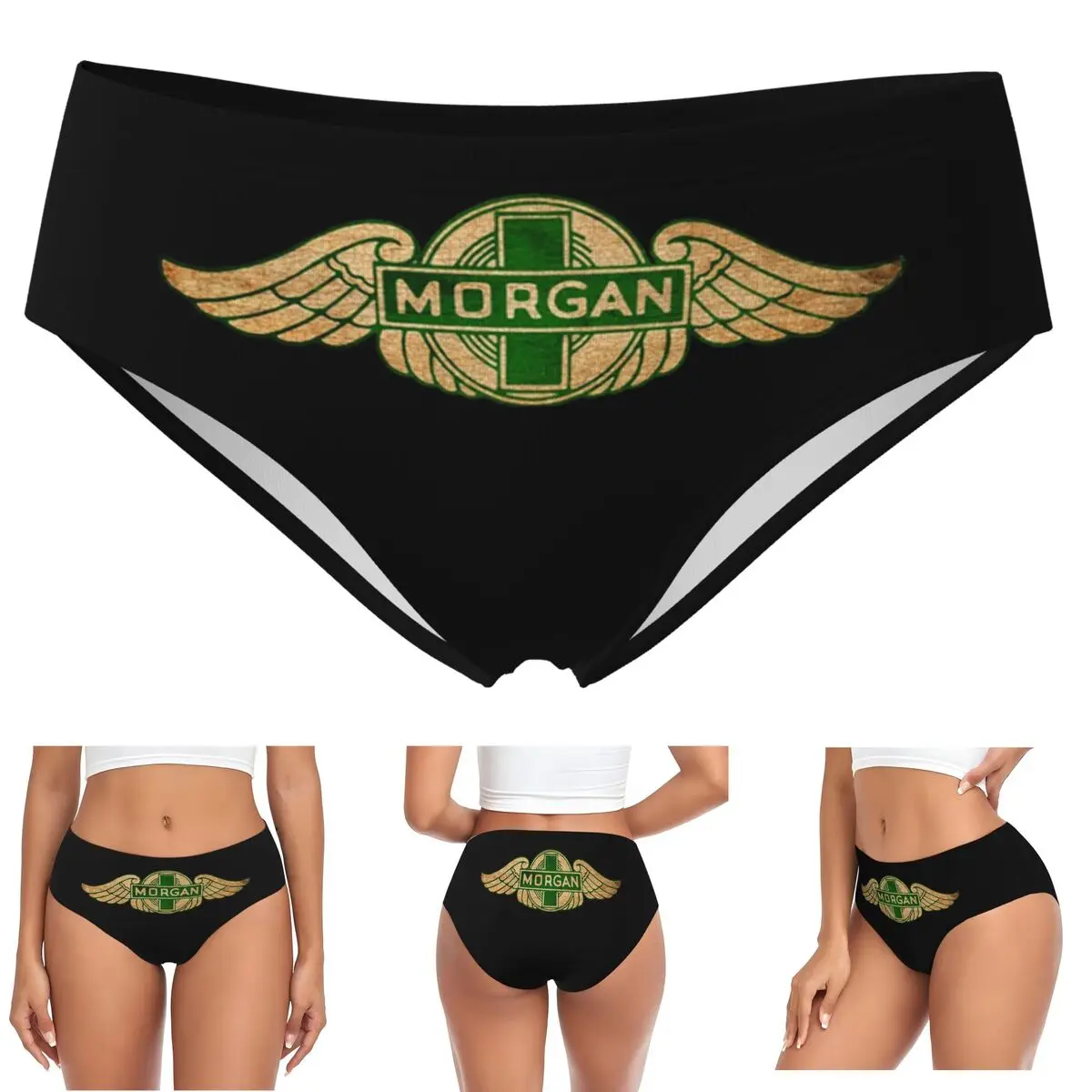 

Трусики Morgan Motor Car Company на заказ, женские удобные трусы, нижнее белье, дышащие женские трусы