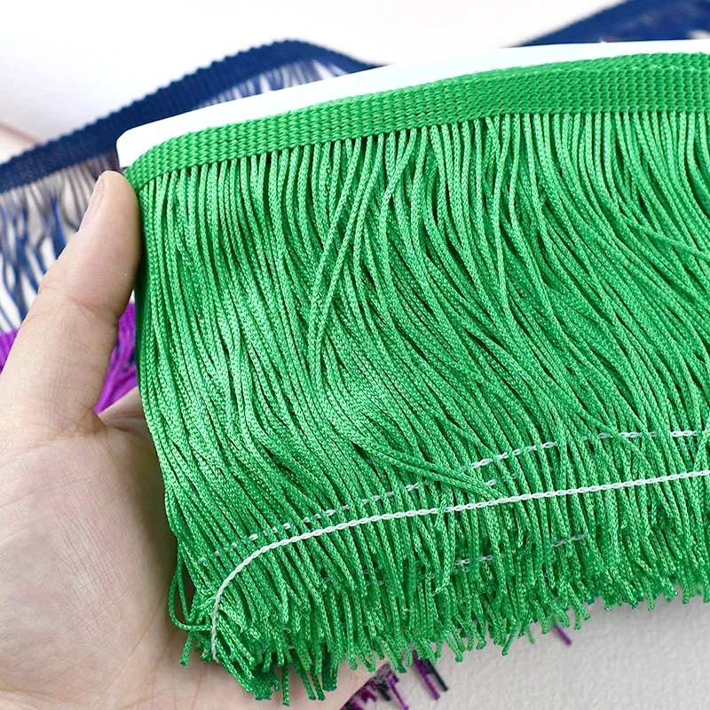 5 미터 Meetee 10/15/20/30cm Tassels 프린지 레이스 트림 리본 키 체인 드레스 의류 커튼 장식 DIY 봉제 액세서리