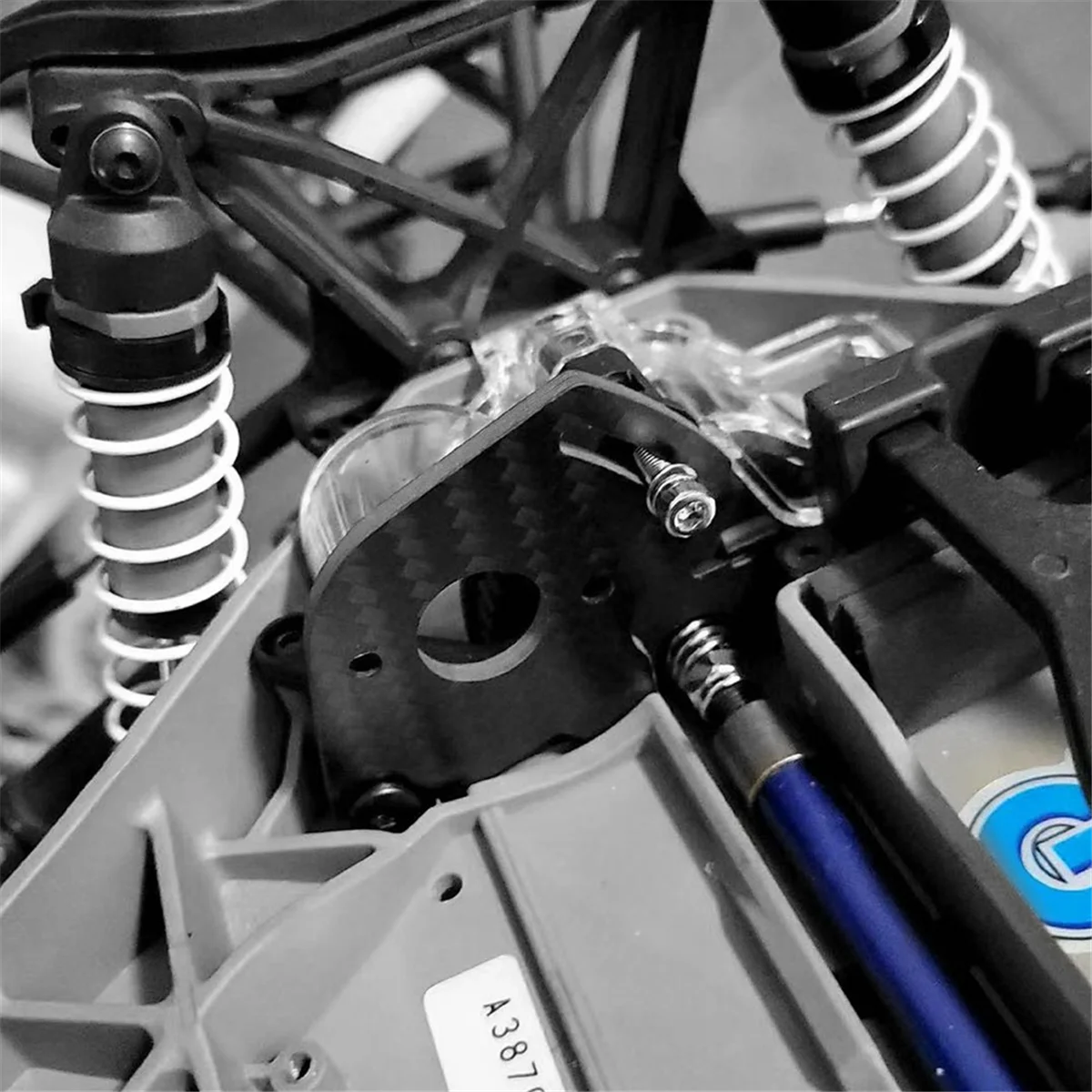 Ultra duurzaam voor Traxxas Slash Dead Mouse Motor koolstofvezel vast stuk, afstandsbediening speelgoedauto-accessoires