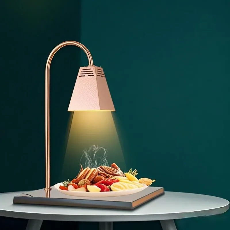 Fixed desktop thermal insulation buffet food thermal insulation lamp food heating lamp restaurant barbecue lamp commercial heati