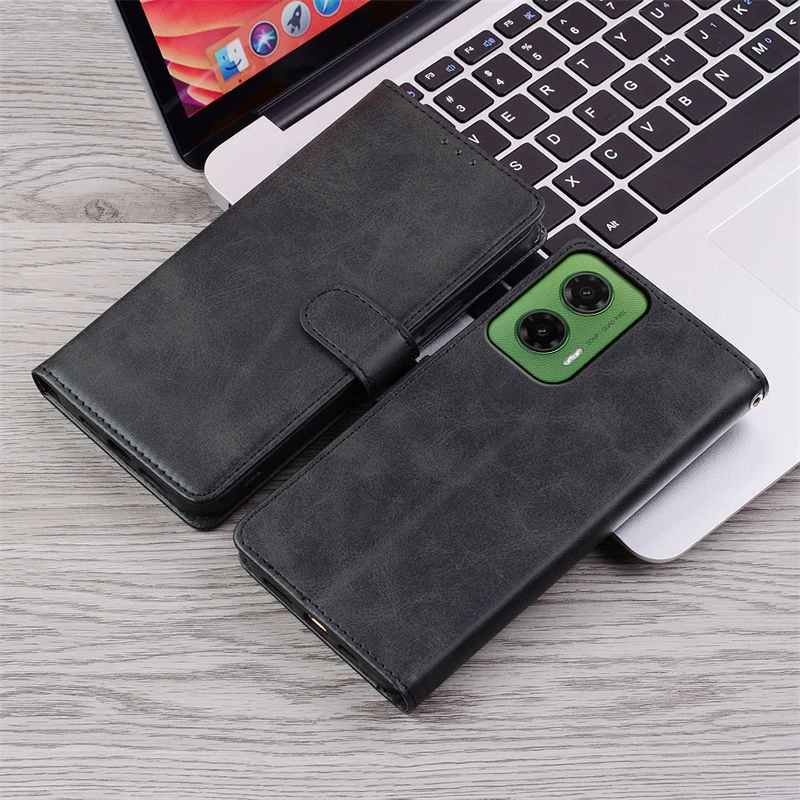 Für Moto G35 Hülle Wallet Flip Lederhülle für Motorola Moto G35 5G Hülle Silikon Book Cover für Motorola G35 G 35 5G Hülle Capa