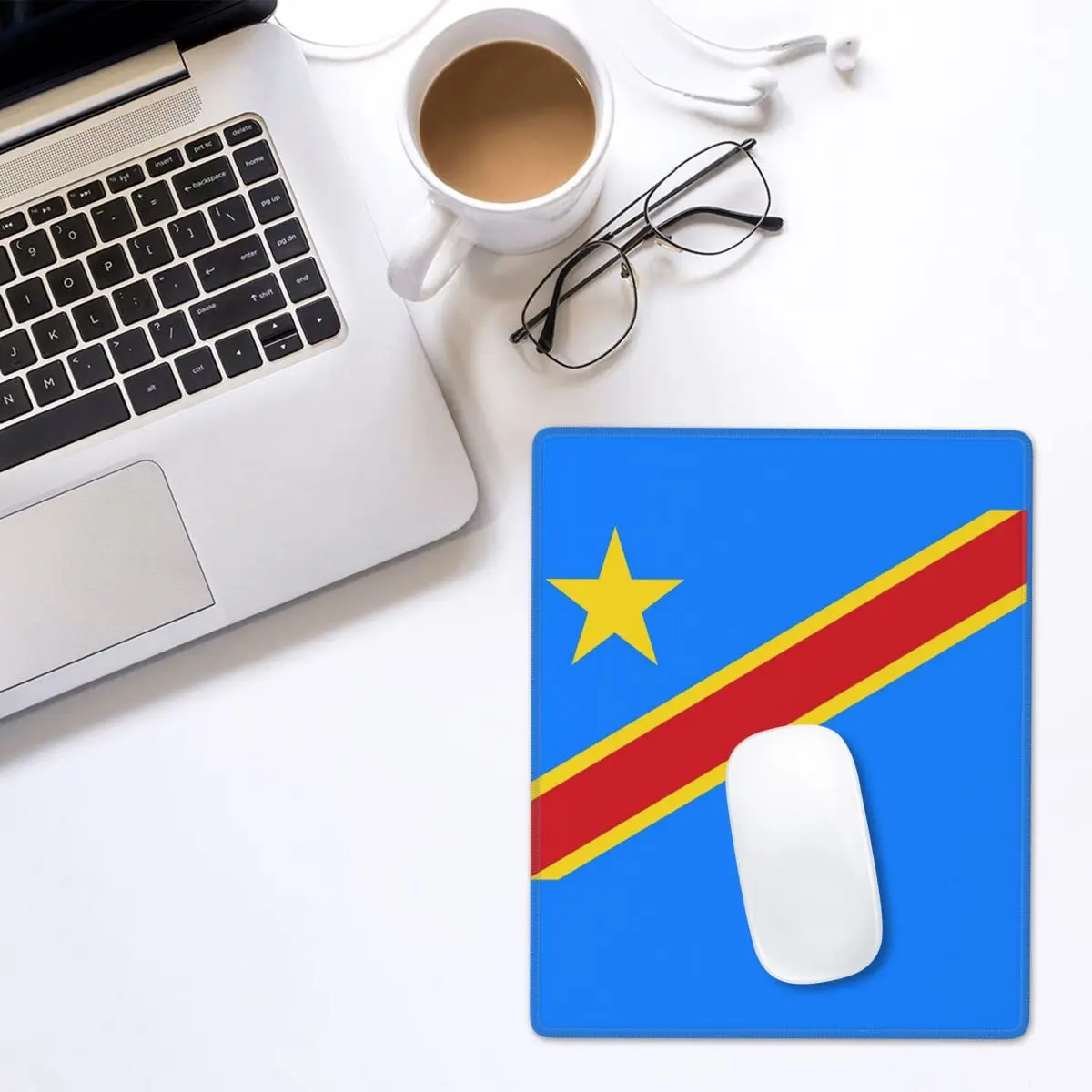 National Flag Democratic Republic Of The Congo Mouse Pad Gamer Laptop Mats Keyboard Computer Gaming Office Accessories Desk Mat