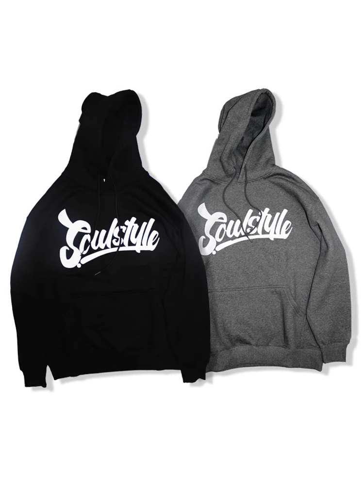 SOULSTYLE Original American Streetwear Hip Hop Dance Bboy Skateboard Loose Fleece Long Sleeve Hoodie Youth Autumn Winter