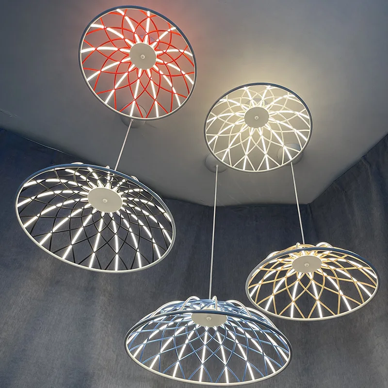 flos skynest lampada pingente corda pingente macaron mesh lustre luz designer sala de estar escadaria cozinha restaurante bar 01