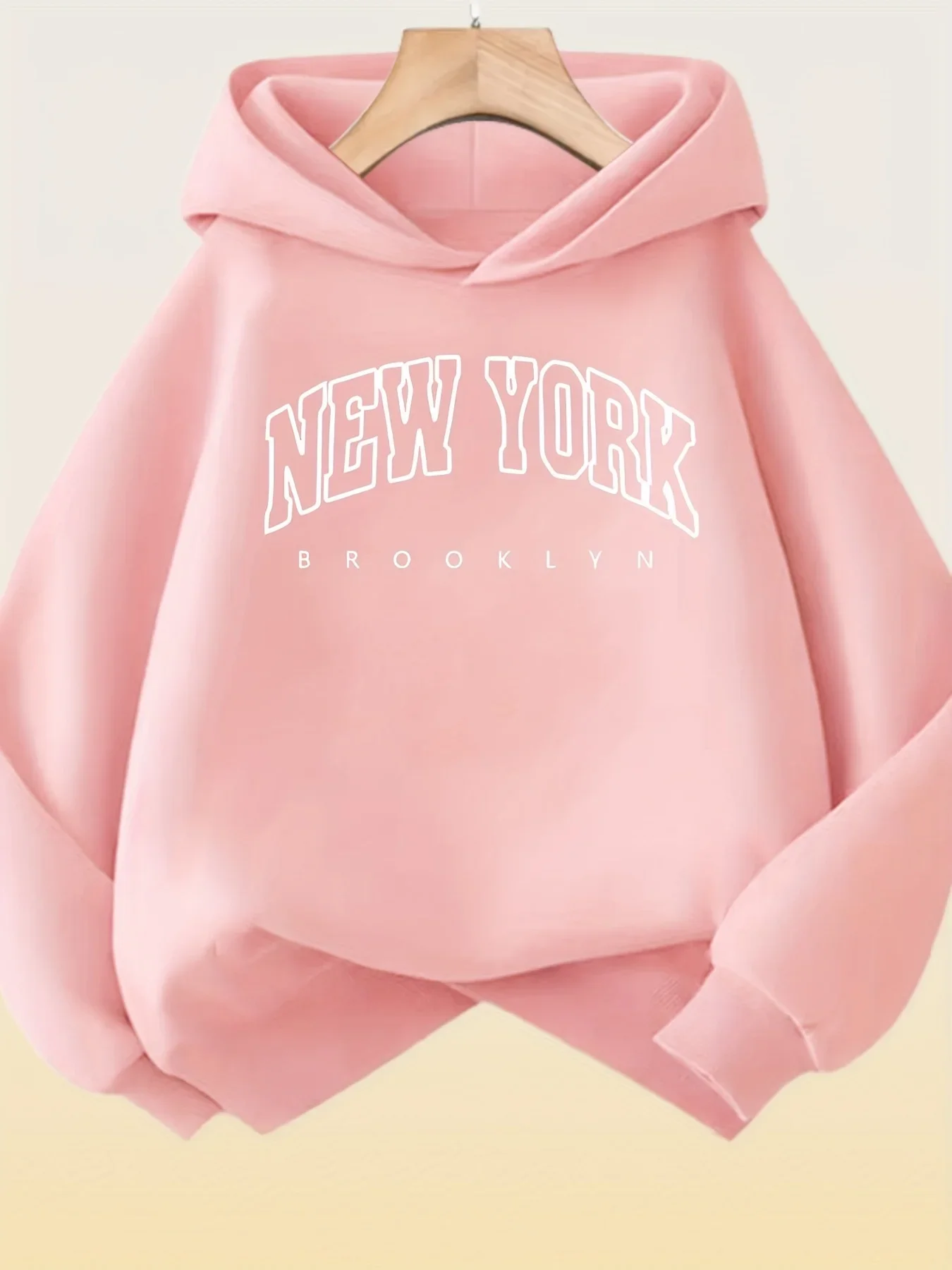 2026 Polyester Kinder-Hoodie mit New York Brooklyn Aufdruck Jungen Mädchen Lässiger Langarm-Kapuzenpullover Weicher Kinder-Pullover – Detail 6