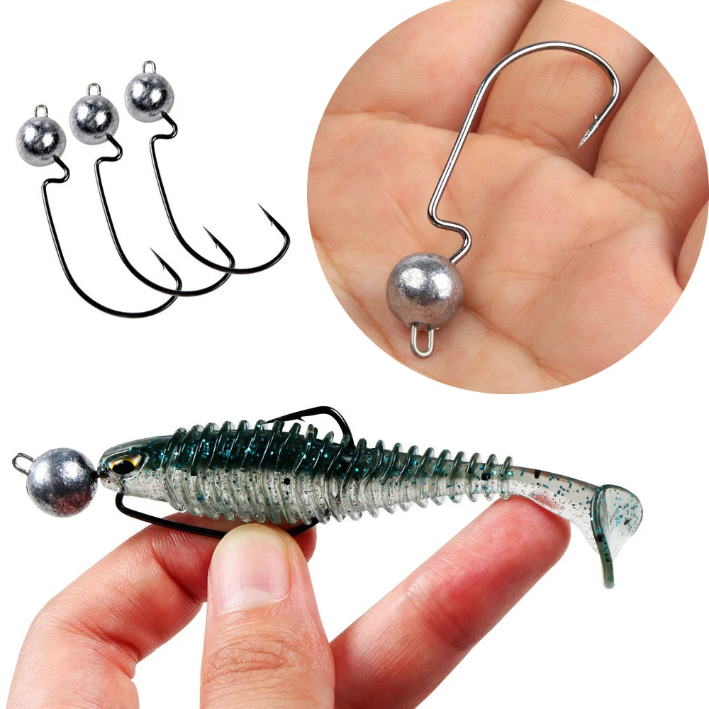Anzuelos Jig Head compensados – Alta resistencia con púas para vinilo - imagen 5