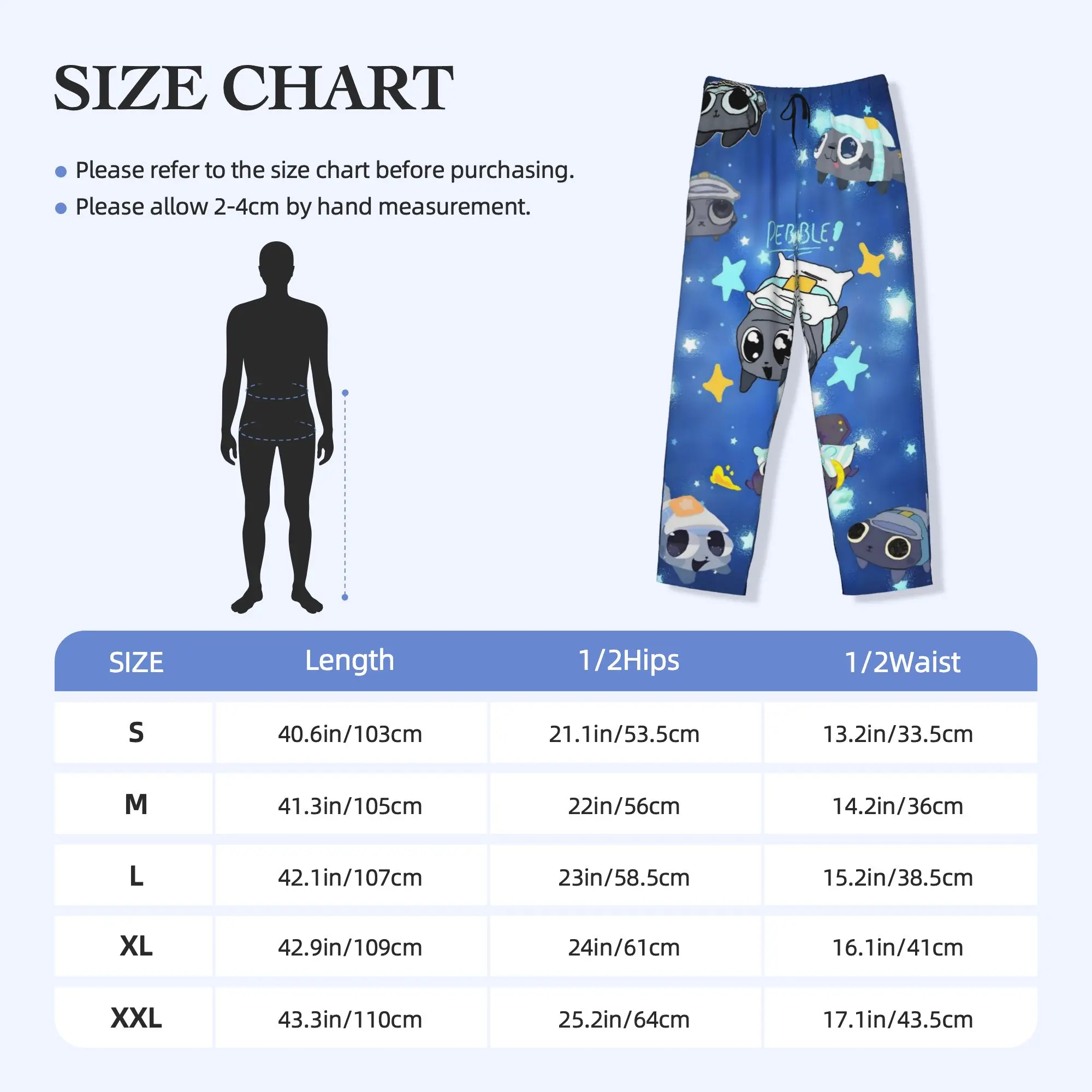 Custom Print Dandys World Pebble Pajama Pants for Men Game Anime Sleep Sleepwear Bottoms with Pockets view 5