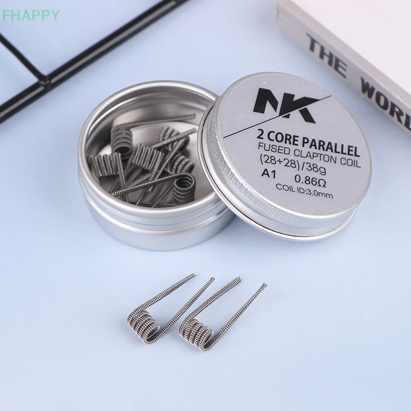 Prewind MTL/AIO/RDL/RBA Diameter dalam 2.5mm Fused Clapton Alien Coil Spring Handheld Tools Resistances A1 SS316L NI80 kawat