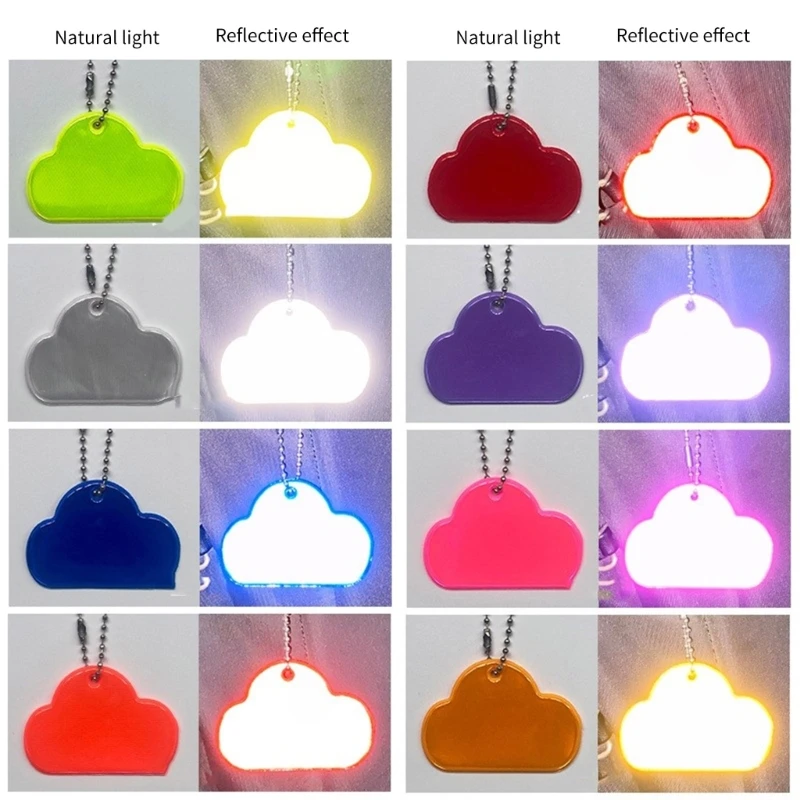 Odblaskowy kolorowy wisiorek o wysokiej widoczności Fluorescencyjny odblaskowy wisiorek Bezpieczeństwo Odblaskowe akcesoria i