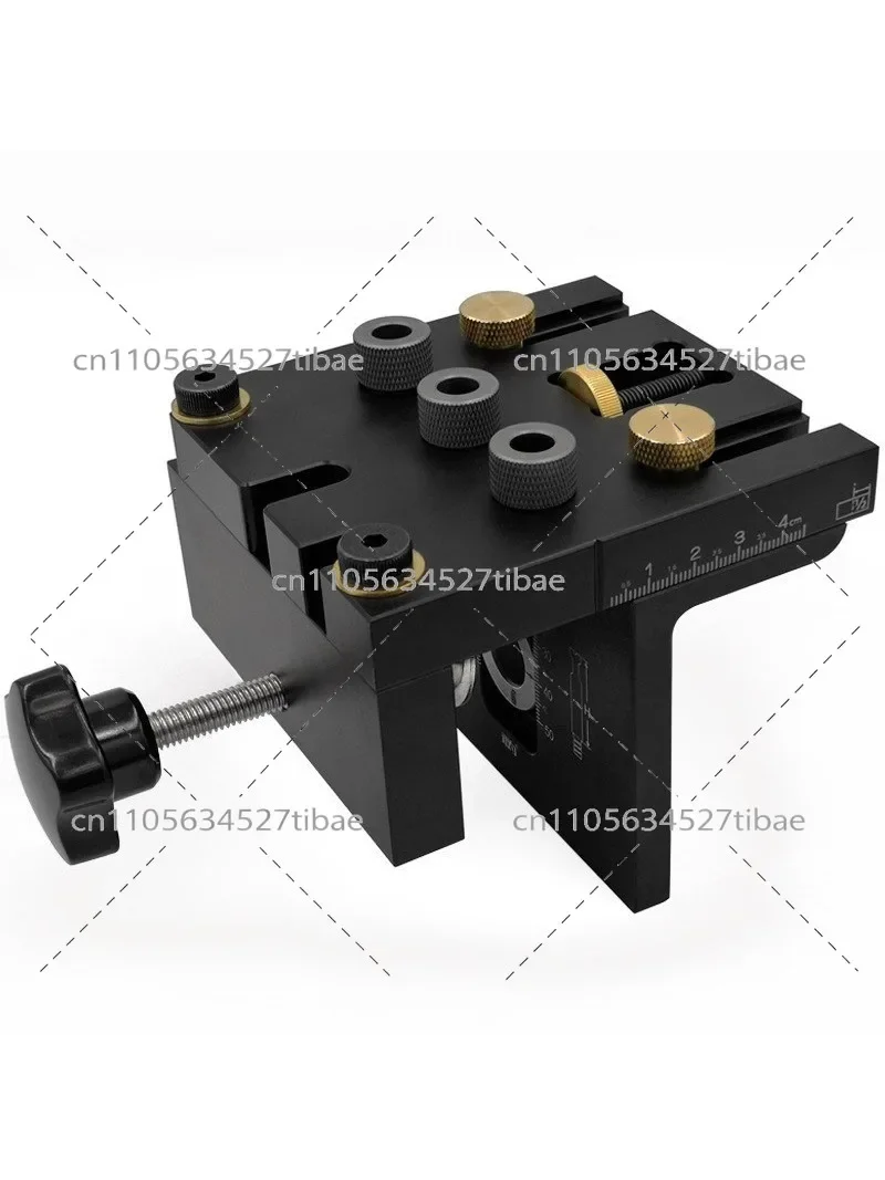

3 in 1 Woodworking Dowel Jig Positioner Hole Drilling Guide for Furniture Assembly Wood Drill Tool