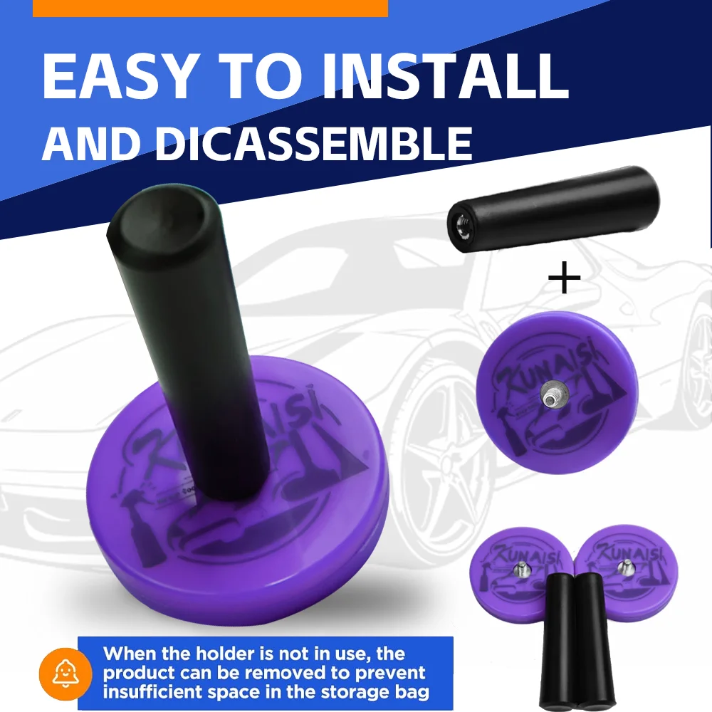 KUNAISI Magnetic Vinyl Wrap Tool Kit Silicone Adsorption Pad Holder Scratch Free For Car Glass Home Metal Surface No Glue Reusab
