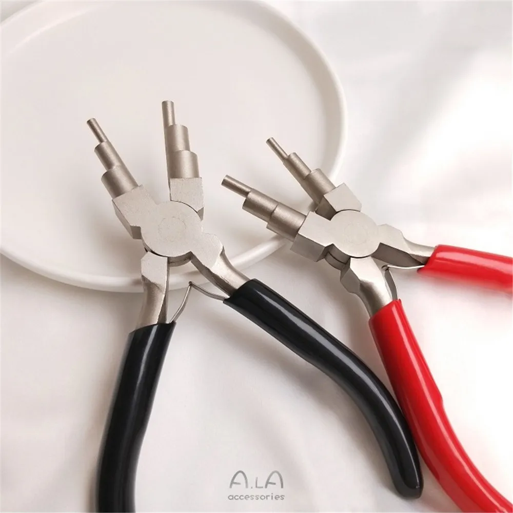 Hand-made 6-segment Pliers Multifunctional Round Mouth Modeling Pliers Jewelry Pliers DIY Hand-wrapped Gold Wire Winding Tools