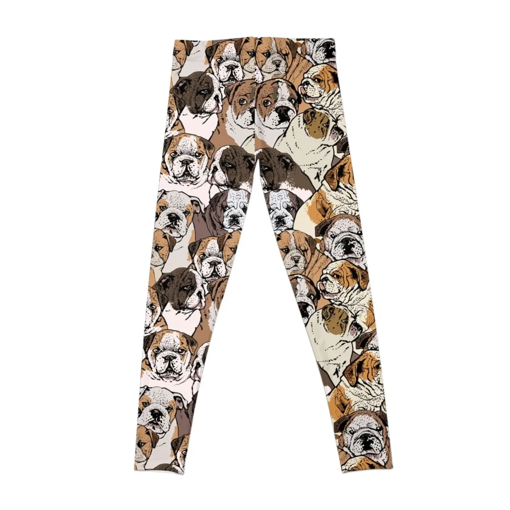 Social English Bulldog Leggings fitness set gym Clothing fitness Womens Leggings