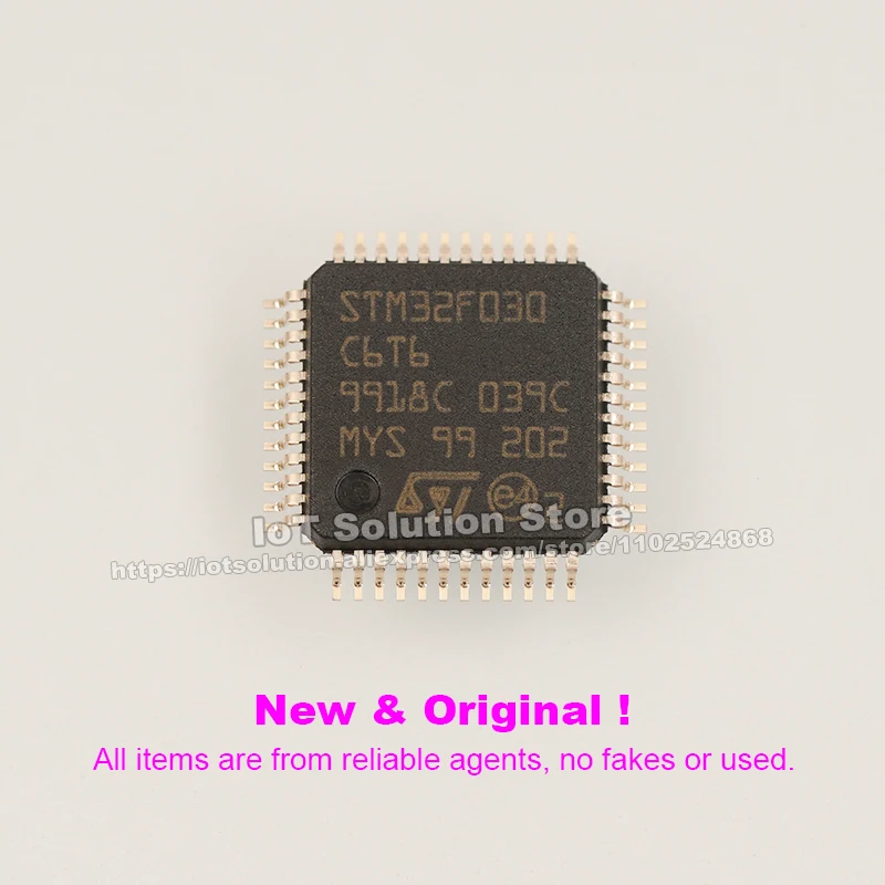 Stm32f030c6t6 LQFP-48, 7x7x1.4mm,stm32f030c6t6tr