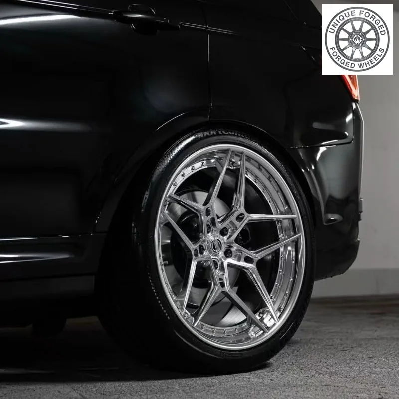 26 Style Concave Deep Dish Chrome Five Spoke 18 19 20 21 22 5x114.3/5x120/5x112/5x108 Racing 2‑piece Forged Wheels For BMW For A