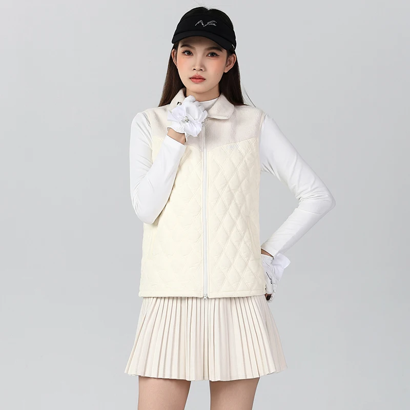 Picture 4: Golf Wear Winter Women's Waistcoat Comfortable Warm Vest Windproof Slim High Quality Outdoor Leisure Sports Suit Skirt