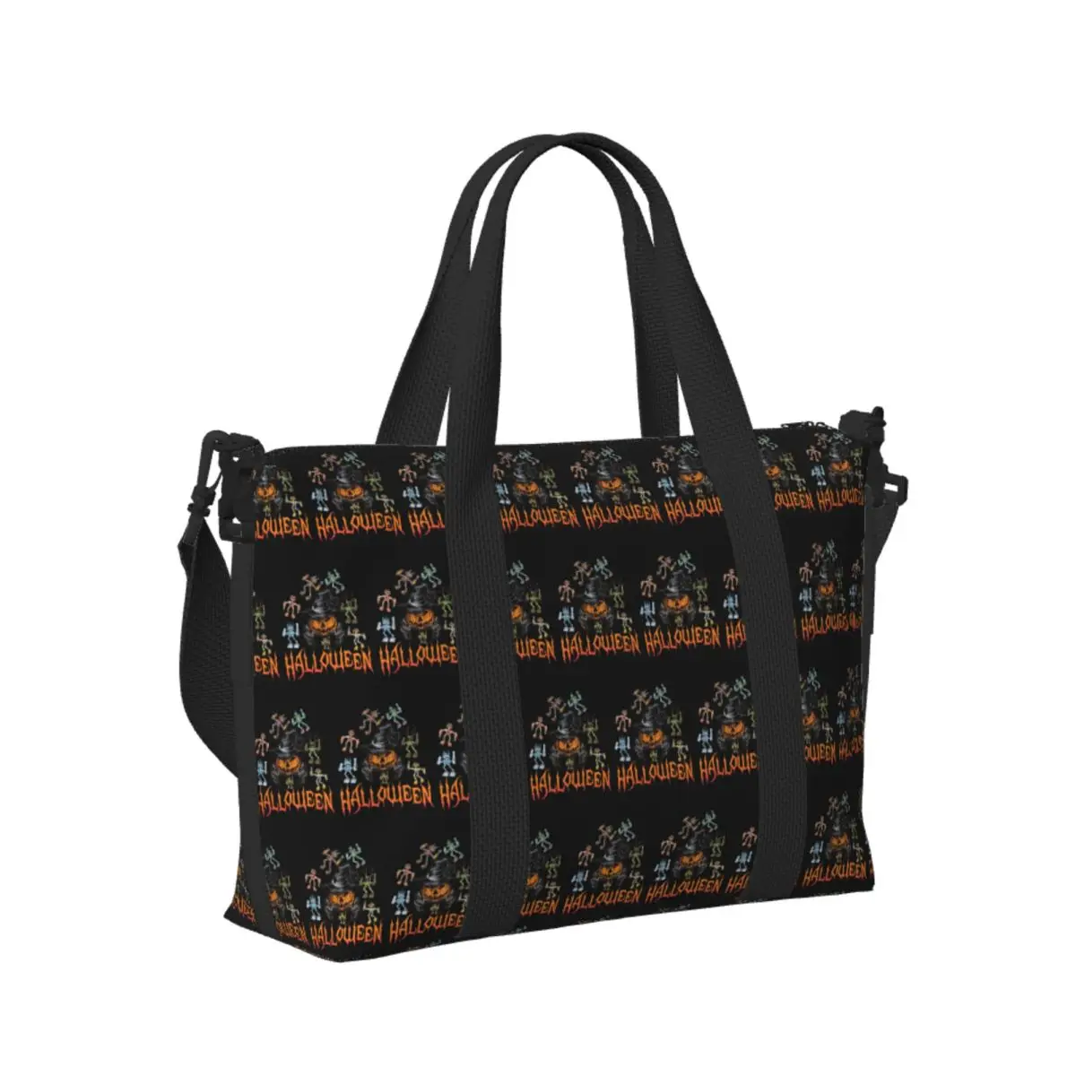 

Custom Wubbox My Singing Monsters Halloween Beach Travel Bag Large Capacity Tote Bags for Gym Women Shopping Duffle Shoulder Bag