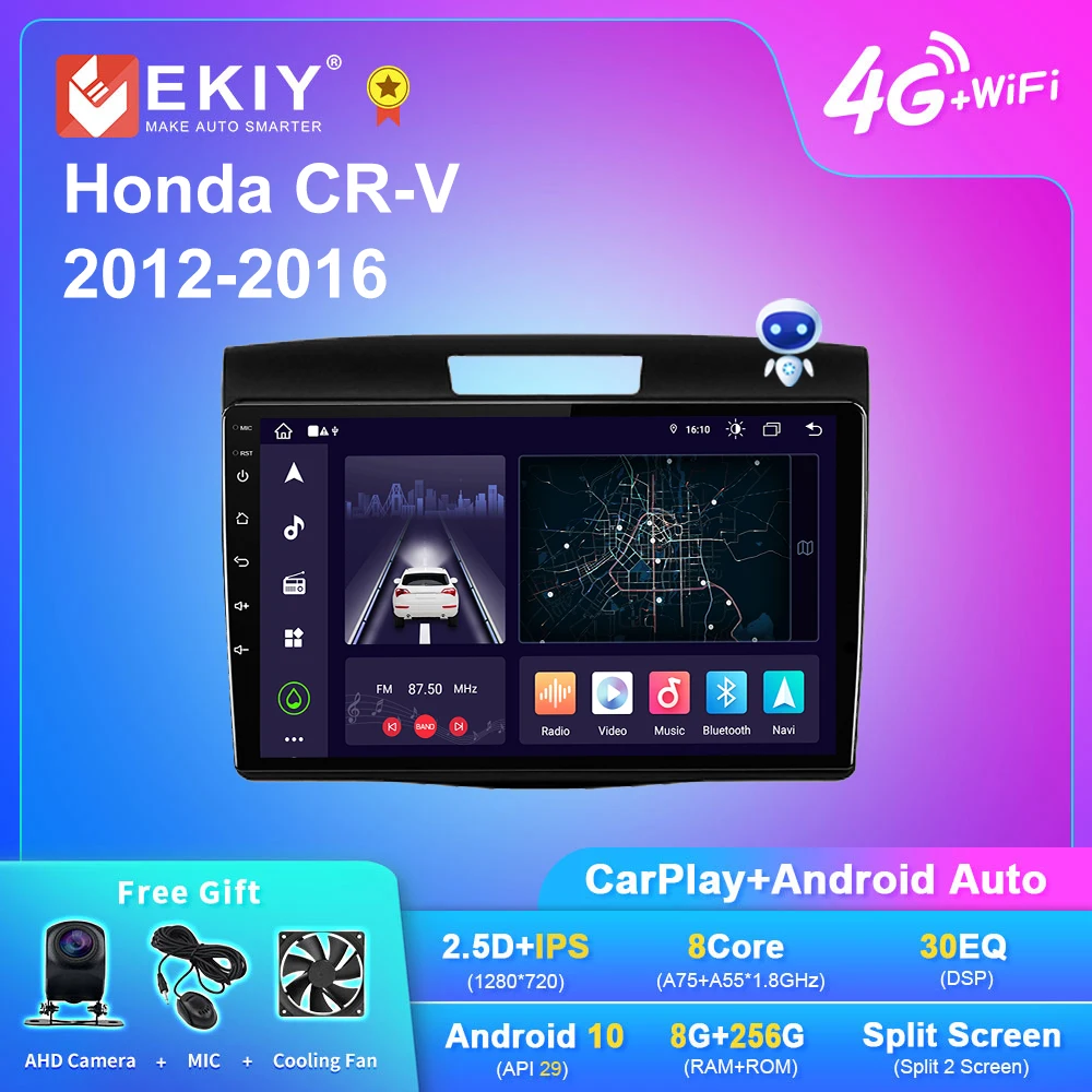 

EKIY X7 Android Auto Car Radio For Honda CR-V 2012-2016 Stereo GPS Navi Multimedia Player No 2din DVD Tape Recorder Carplay BT