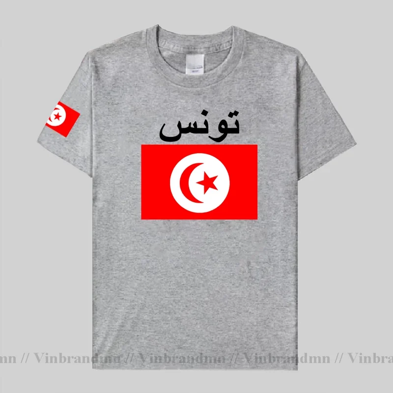 Tunisia Tunisian men t shirt 2023 jerseys nation 100% cotton t-shirt gyms clothing tops tees country sporting TUN Arabic Tunisie