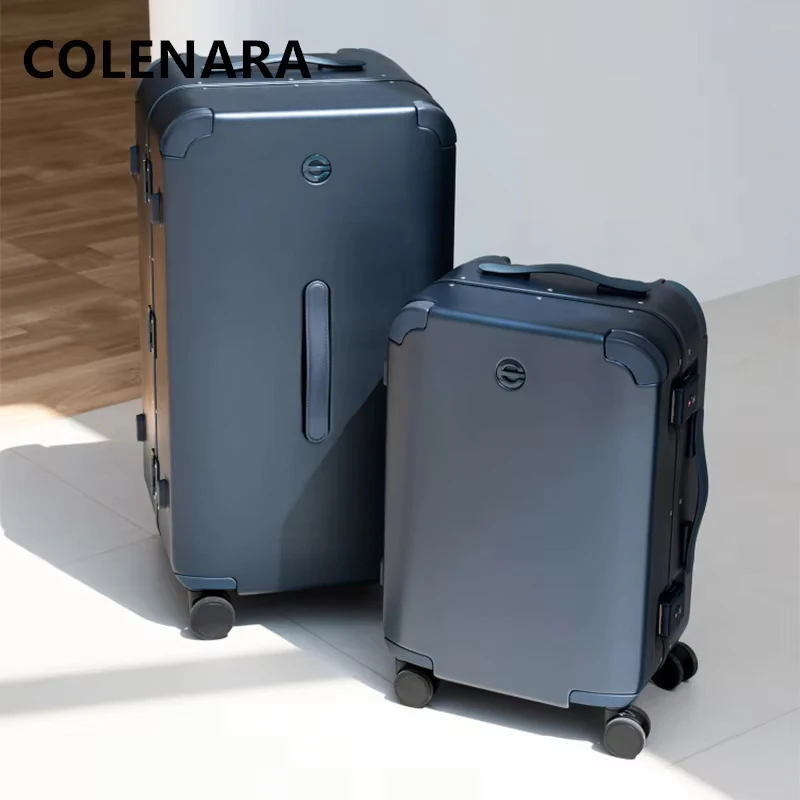 COLENARA Nuova Valigia 20 Pollici PC Scatola d'imbarco 24 "26" 28 "30 Pollici Trolley di Grande Capacità Borsa da Viaggio con Ruote Bagagli
