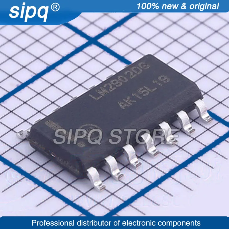 10PCS/LOT LM2902DR2G LM2902 90NA QUAD 1MHZ SOIC-14 OPERATIONAL AMPLIFIER Brand New and Original In Stock Authentic Product