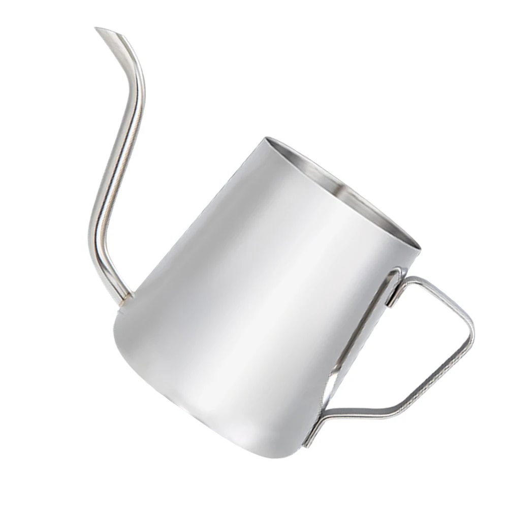 

1pc Stainless Steel Coffee Kettle Hand Drip Pot Long Spout Water Teapot For Home Universal Kitchen Use High Quality