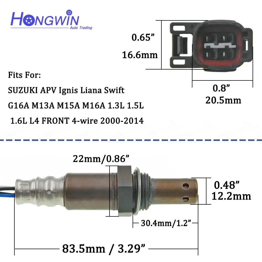 18213-61J00 234000 -99900 O2 مستشعر الأوكسجين لامدا لسوزوكي APV Ignis Liana Swift G16A M13A M15A M16A 2000-2014 1821361 ي00