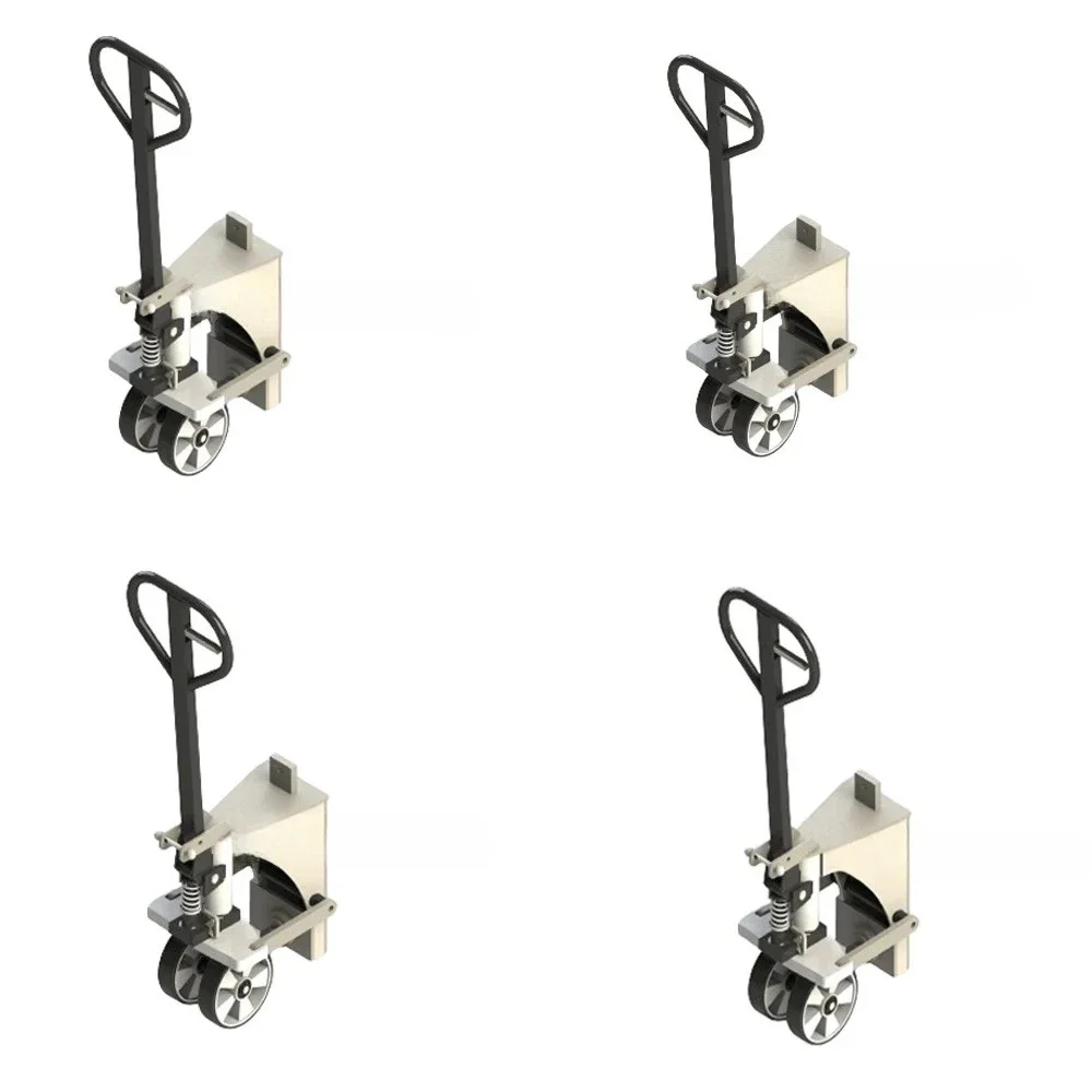 8000kgs Heavy Duty Hydraulic Lifting Container Caster Wheel