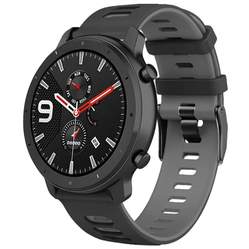 22mm 20mm Silicone Strap for Amazfit GTR 47MM /2/2e/Stratos 3 GTR 4 3pro Bracelet Correa For Amazfit GTS 4 Mini/2 2E 3 Watchband