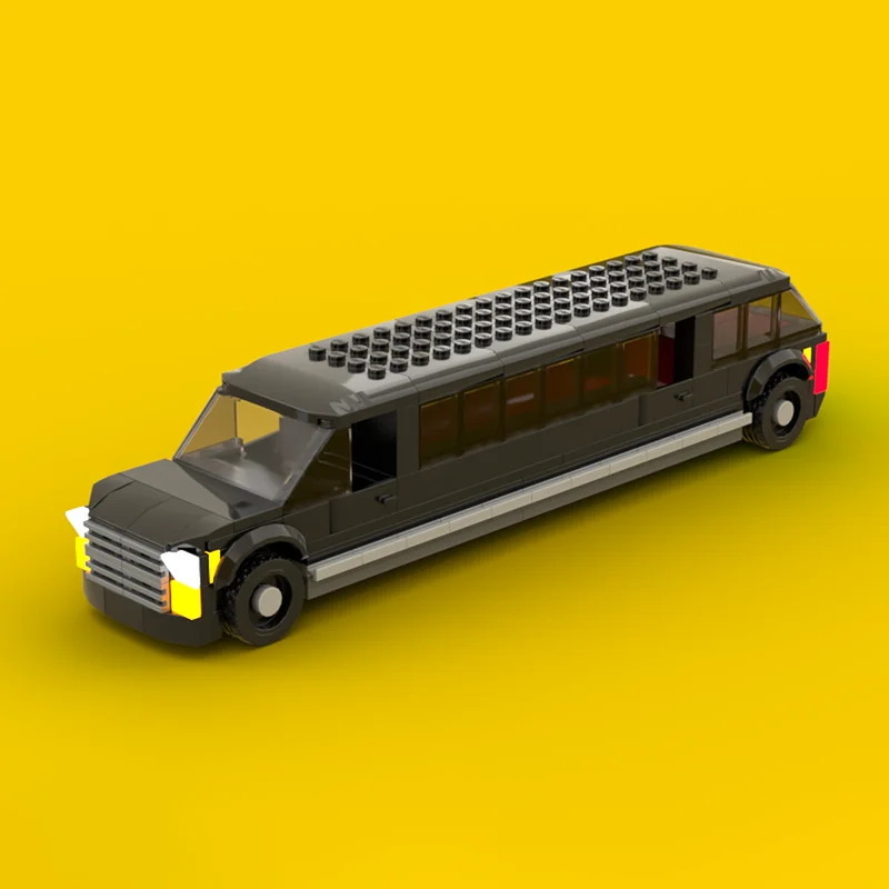 Urban Vehicle Model Moc Building Blocks City TLimousine Model  Technology Brick DIY Assembly Construction Toy Holiday Gifts