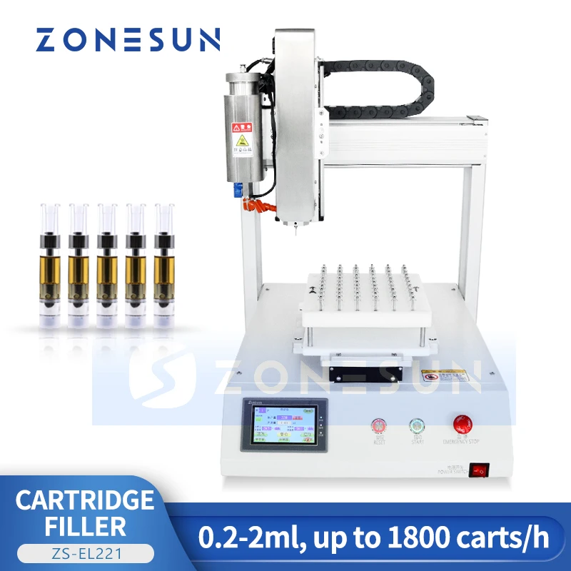ZONESUN riempitrice automatica fiala 0.2-2ml attrezzatura per la produzione di imballaggi di olio liquido ZS-EL221