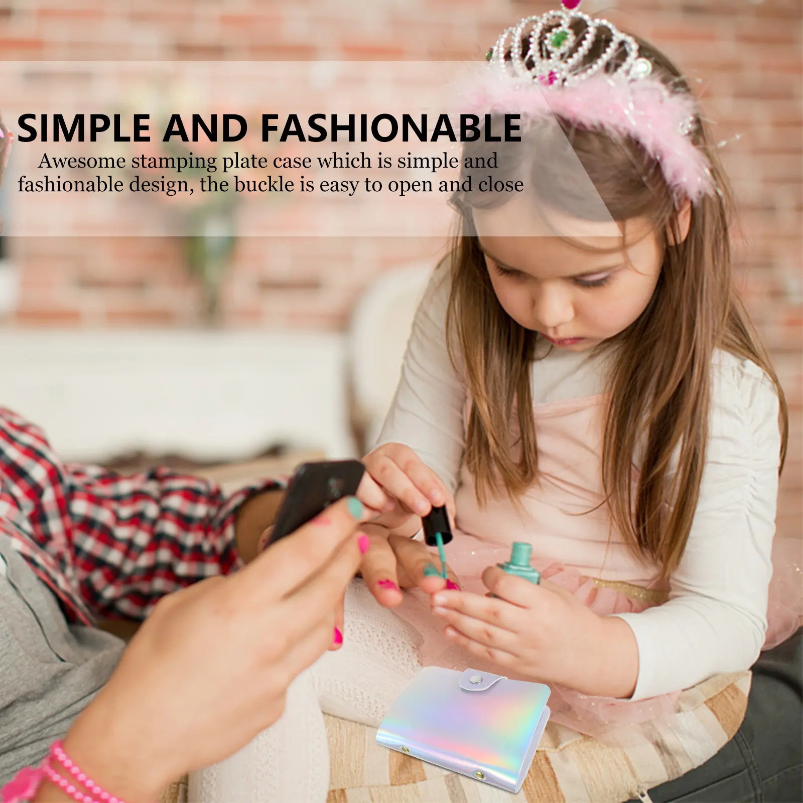 

20 Sheets Nail Art Plates Holder Fashion Simple Stamping Plate Open Close Storage Bag for Nail Templates