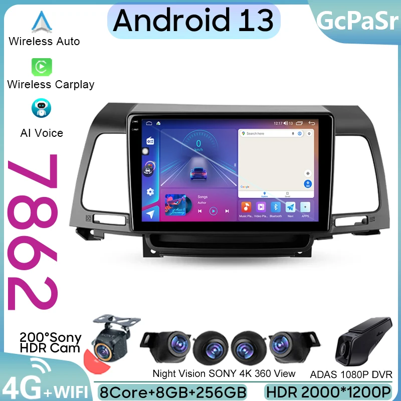 

Car Android13 For Kia Opirus GH 2006 - 2011 Auto Radio Stereo Head Unit Multimedia Player GPS Navigation NO 2din DVD 4G WIFI BT