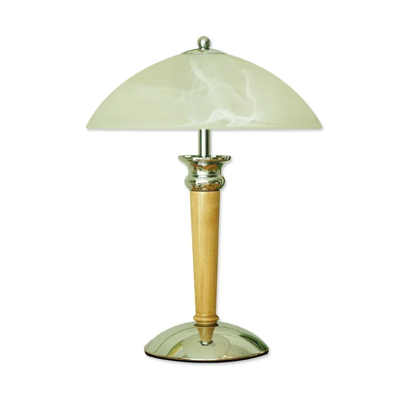 

Wabi Sansi Nordic glass solid wood medieval American retro Japanese study bedside lamp bedroom table lamp
