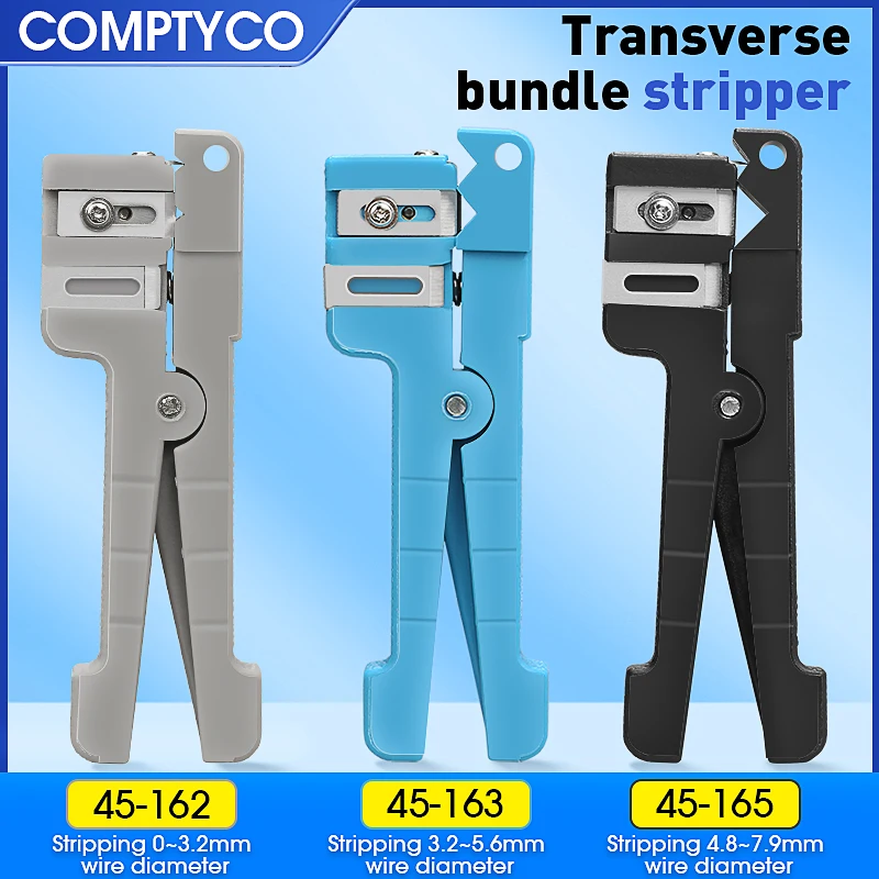

45-162/45-163/45-165 Fiber Bundle Stripper Fiber Optic Stripper Coaxial Cable Stripper Optical Cable Slitter Wire Stripper Tool