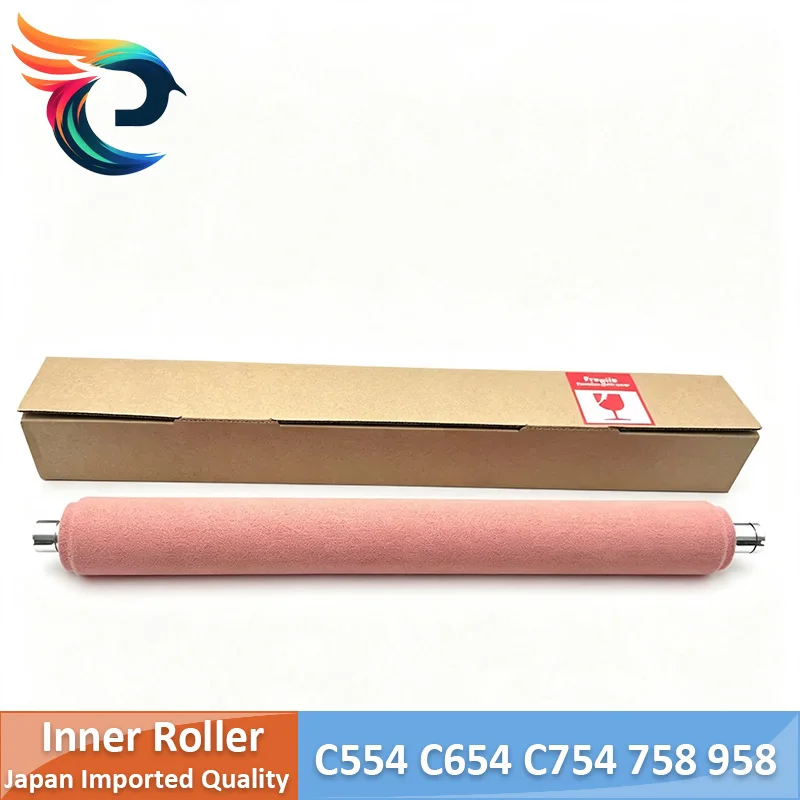 Japan Imported Quality Fuser Inner Sponge Pressure Roller for Konica Minolta Bizhub C554 C654 C754 758 958 808 C558 C658