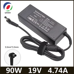 19V 4.74A 90W 5.5*2.5mm Laptop Charger Power For ASUS Toshiba/Lenovo Adapter A46C X43B A8J K52 U1 U3 S5 W3 W7 Z3 Notebook