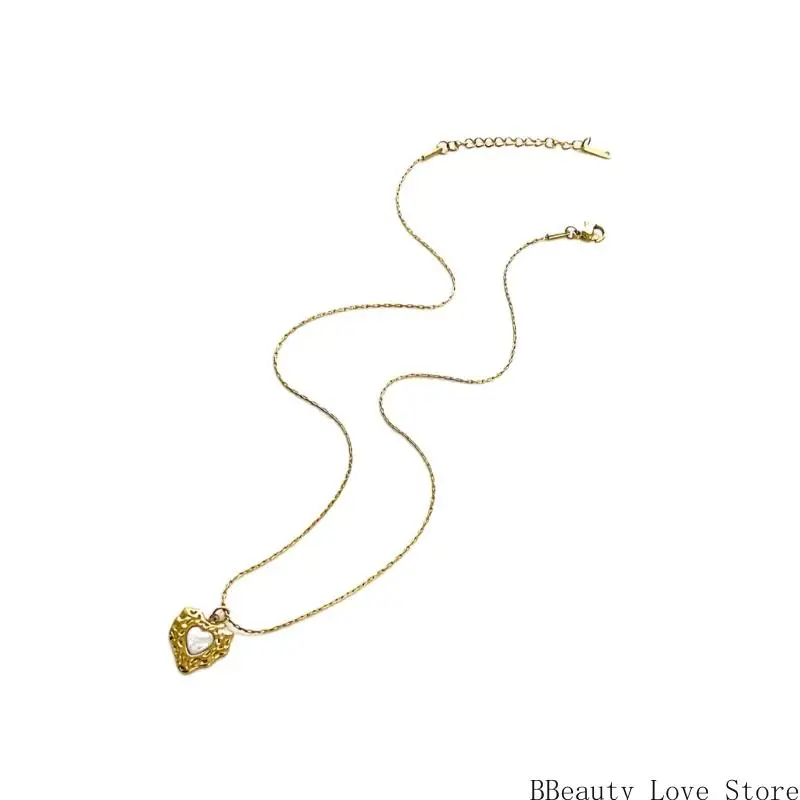 سلسلة الترقوة مجوهرات القوس/قلادة القلب مزخرفة قلادة ضبط #3