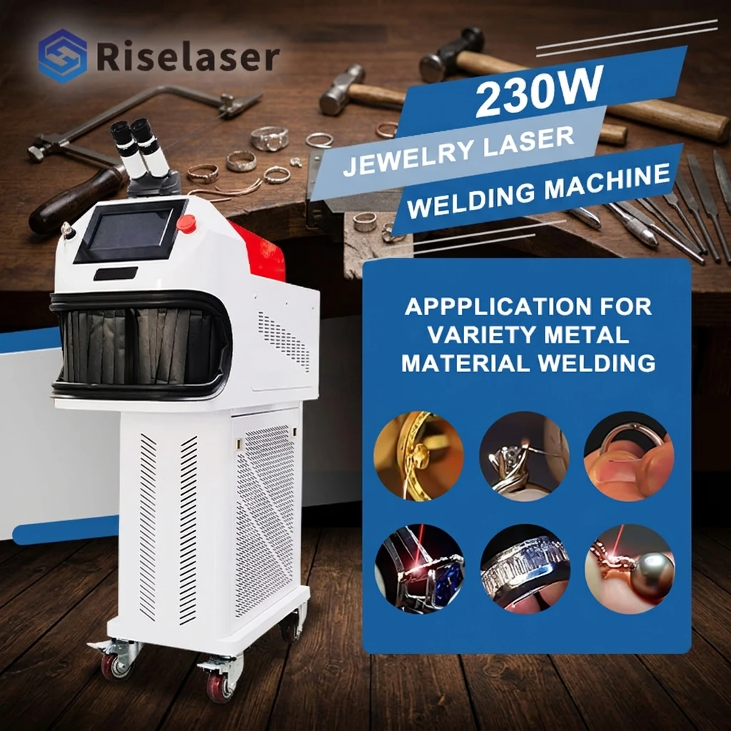 Bench Top Micro Laser Welder For Gem Setting CNC Controlled Automatic Gold Ring Silver Necklace Jewelry Spot Welding Machine