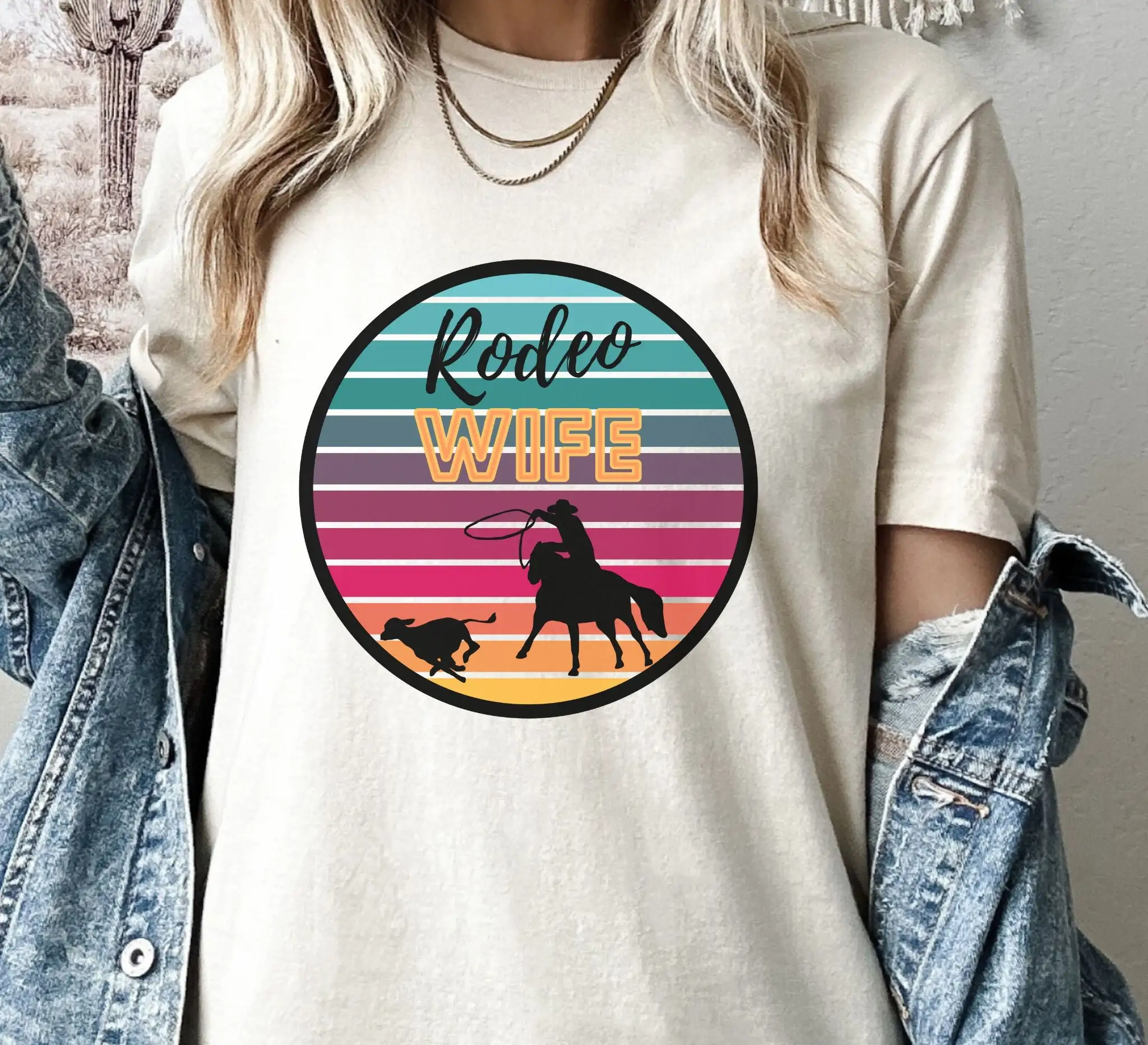 Rodeo Wife T Shirt Calf Roping Fun For Roper