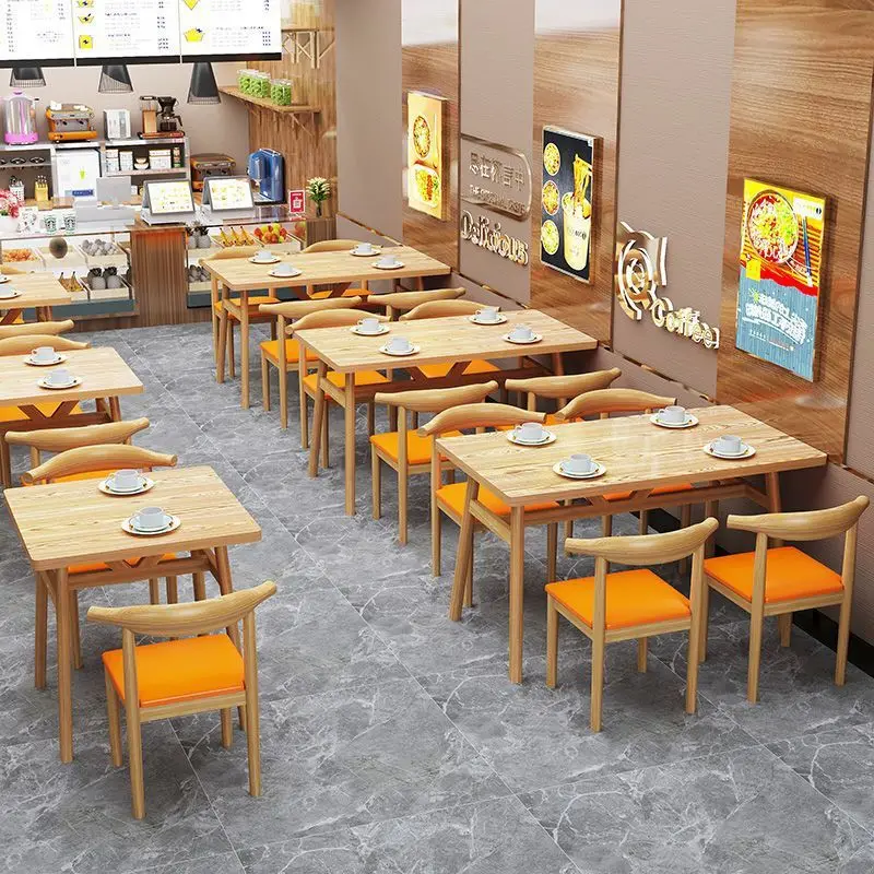 

combination Snack barbecue shop Breakfast dessert shop Restaurant canteen Dining table and chair Table Commercial catering