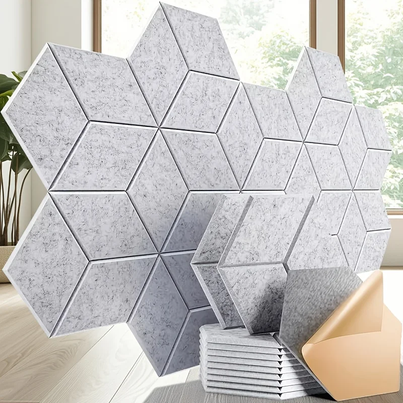 

Sound-Absorbing 12Pcs Foam Acoustic Foam Panels Wall Soundproofing Studio Acoustic Treatment Sound Absorbing Material
