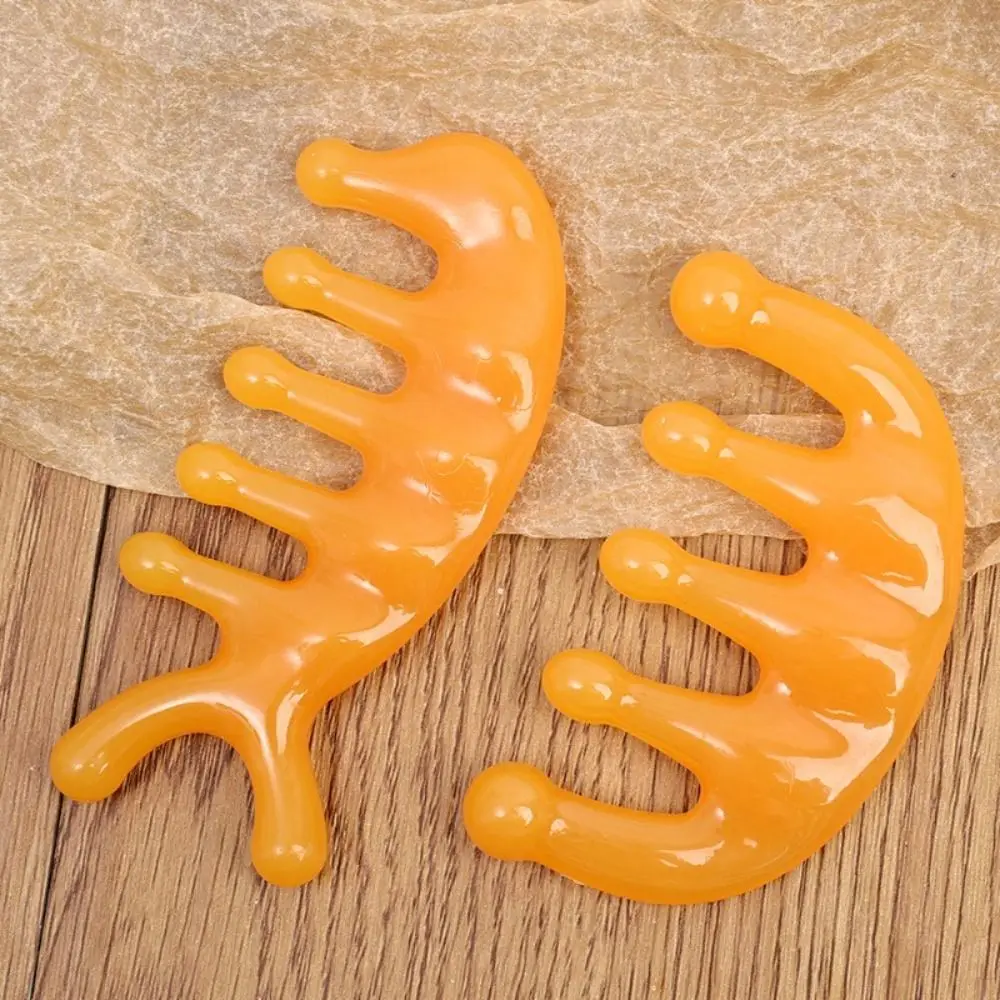 

Massage Tool Plastic Massage Comb Anti-Static Yellow Body Meridian Massage Blood Circulation Acupuncture Therapy