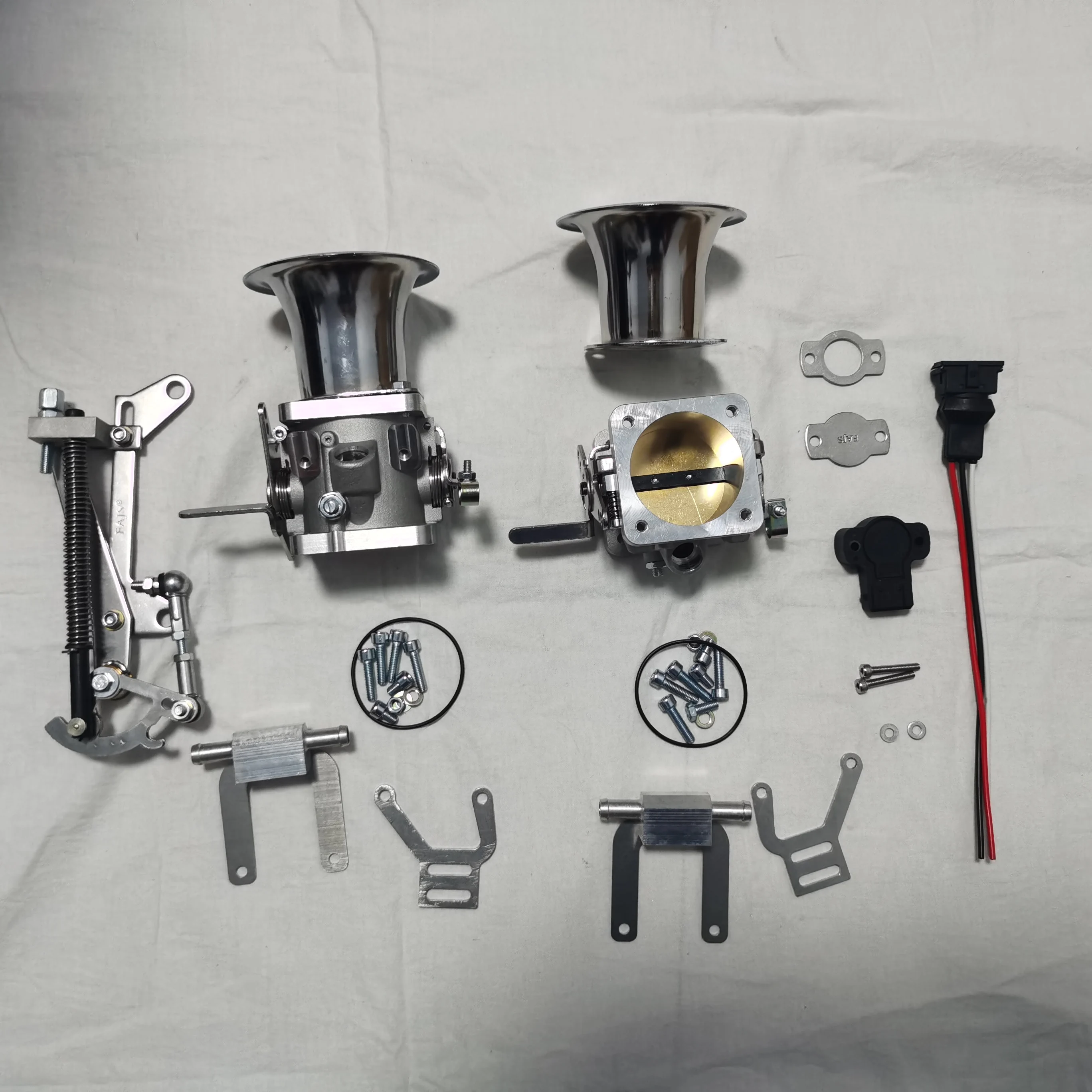 twins FAJS THROTTLE BODY TZ6-40/42/45/48/50-2OBX THROTTLE BODY JENVEY THROTTLE BODY 40OBX with tps air horn linkage