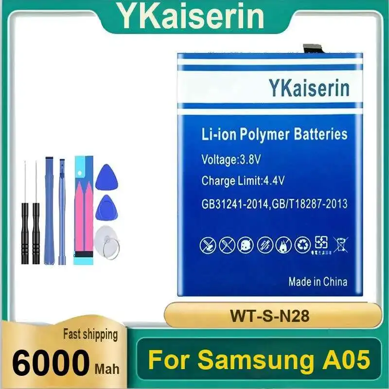 

For Samsung A05 Mobile Phone Battery 6000Mah Good Low-Temperature Performance WT-S-N28 Strong Compatibility